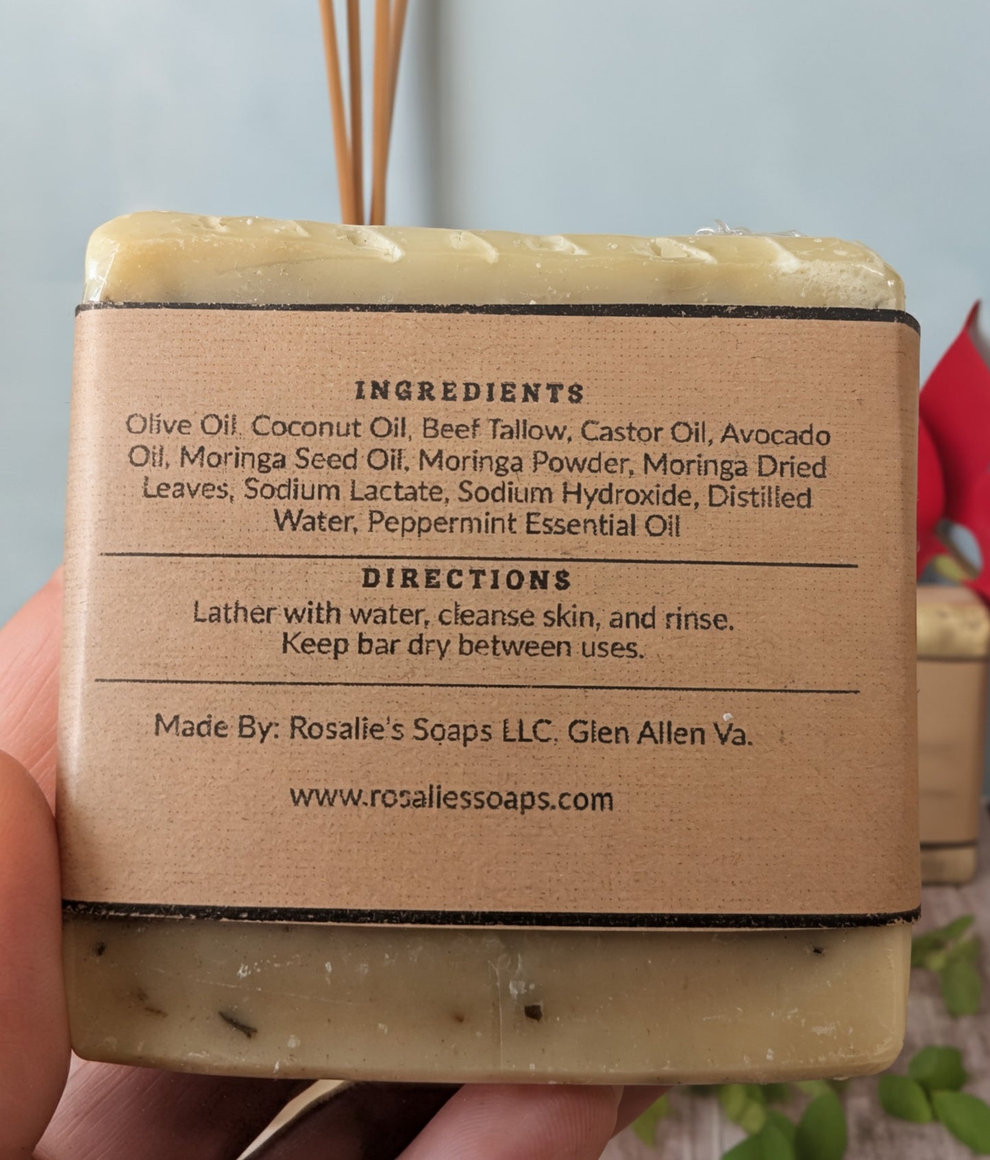 Moringa Peppermint Soap